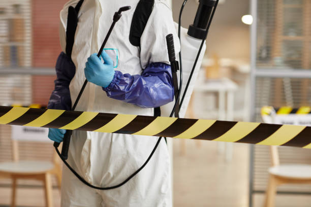 Professional Biohazard Cleanup technician working in Iola, WI
